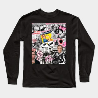 Feminism collage Long Sleeve T-Shirt